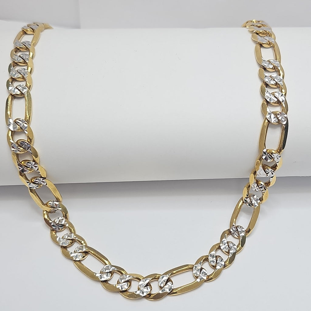 CADENAS CARTIER 3 1 DIAMANTADA ORO 14K 112.3 (NUEVO)