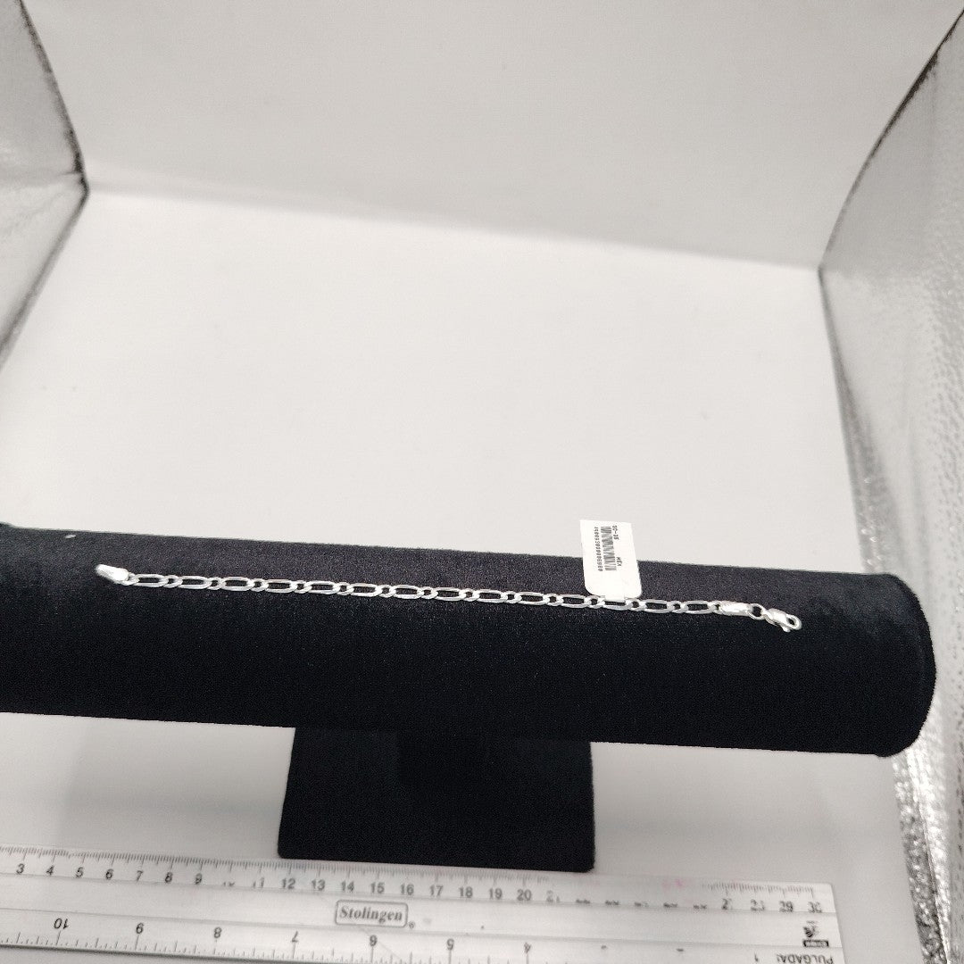 PULSERA TEJIDO 1X1 PLATA .925 18 CM 3.5 GR (NUEVO)