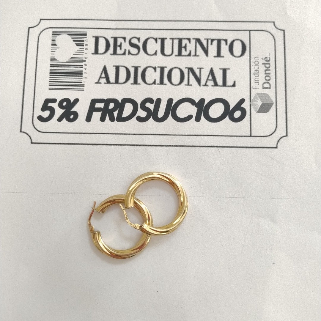 ARRACADAS PAR ORO 14 K 4,00 GRMS (SEMINUEVO)