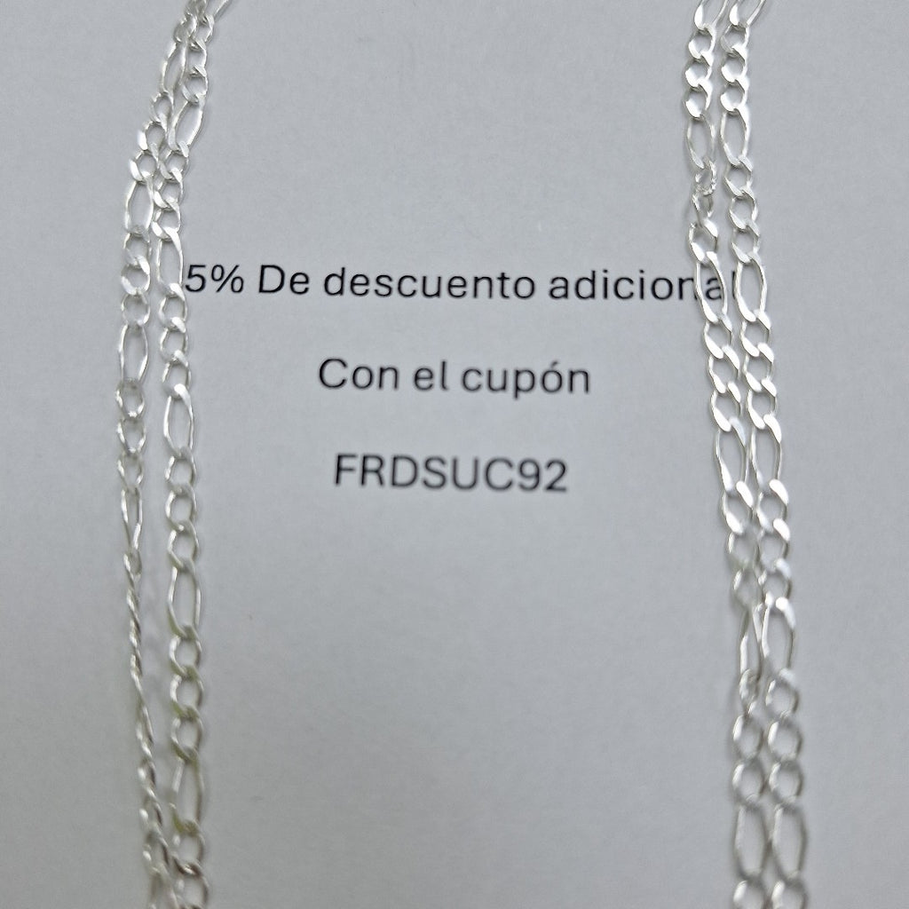 CADENA 3X1 PLATA .925 60 CM 4.62 GR (NUEVO)