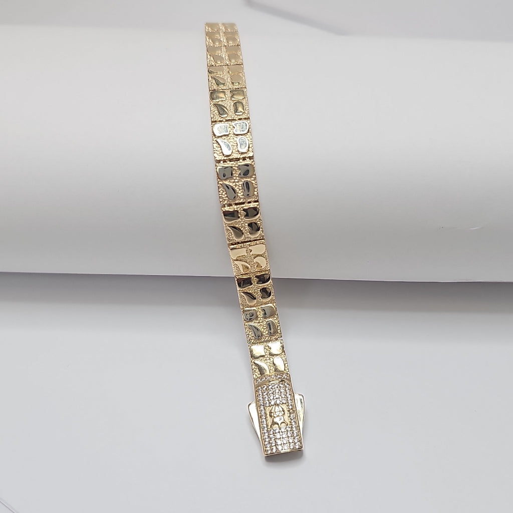 PULSERAS CABALLERO ORO 14K 17.2 (NUEVO)