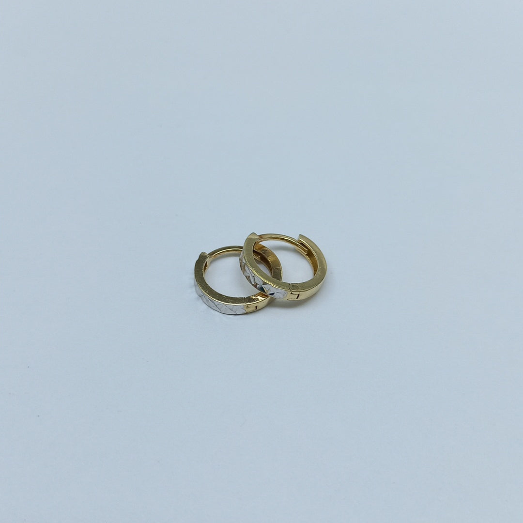 ARRACADAS PAR ORO,ORO BLANCO 10 K 1,00 GRMS (SEMINUEVO)