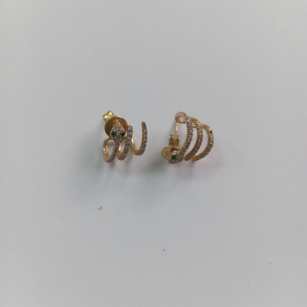 ARETES PAR ORO 14 K 2.1 GRMS (SEMINUEVO)