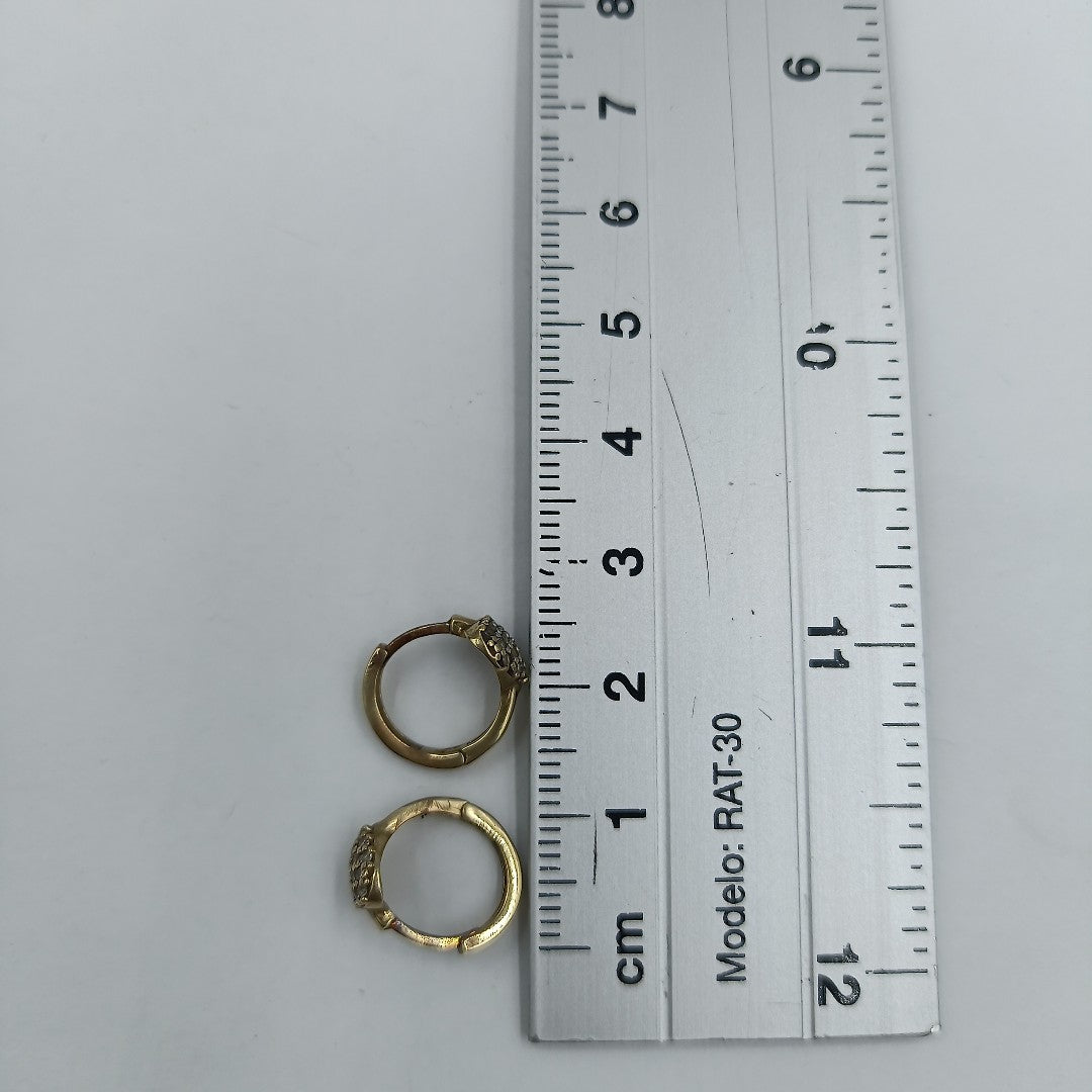 ARRACADAS PAR ORO 8 K 1.5 GRMS (SEMINUEVO)