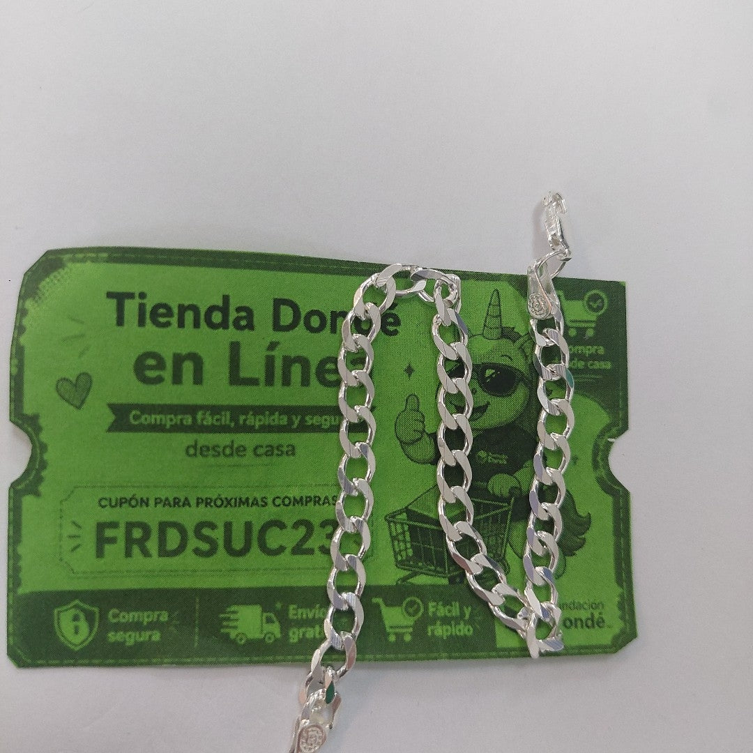 PULSERA BARBADA PLATA .925 18 CM 5.63 GR (NUEVO)