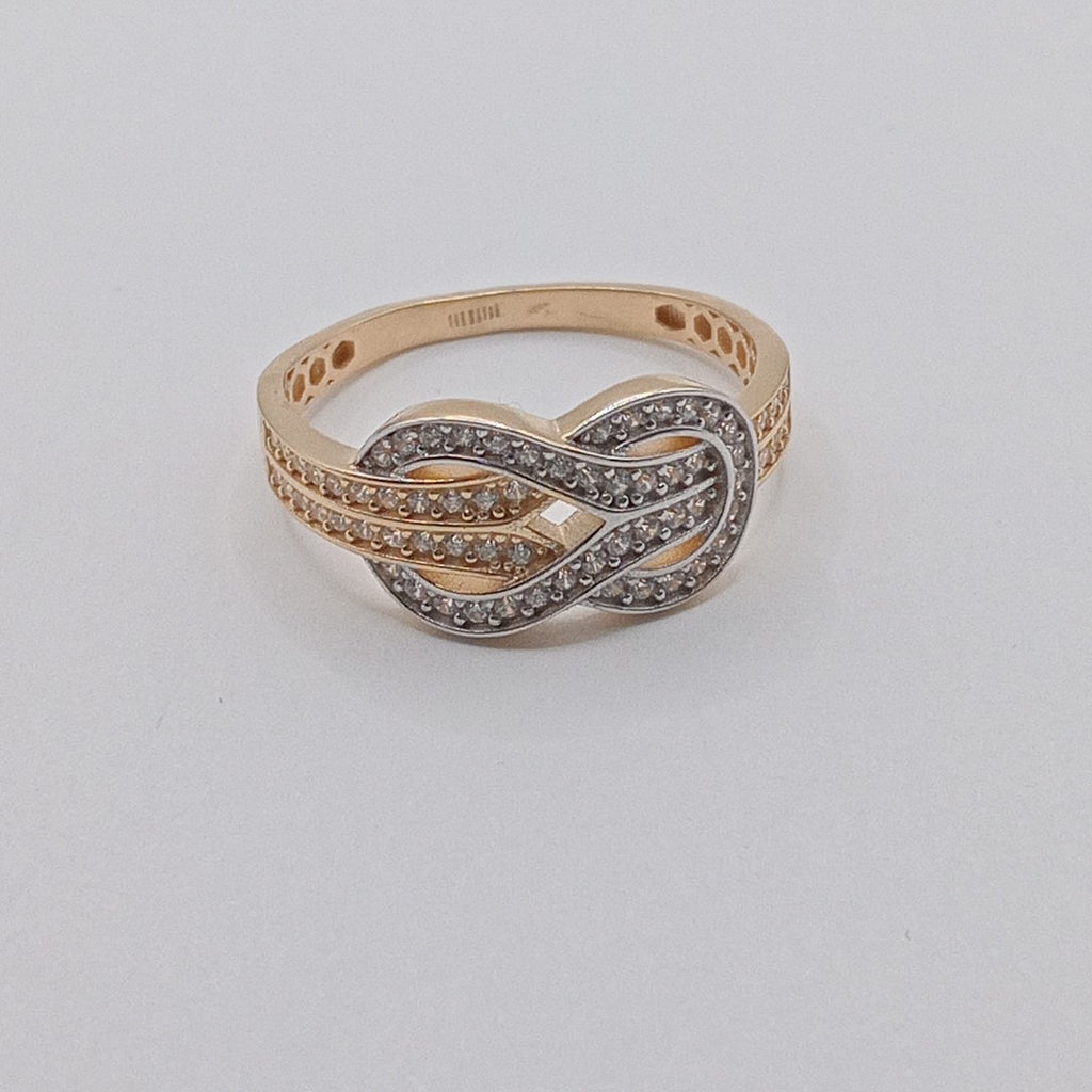 ANILLITO ORO COMBINADO 14 K 2.8 GRMS (SEMINUEVO)