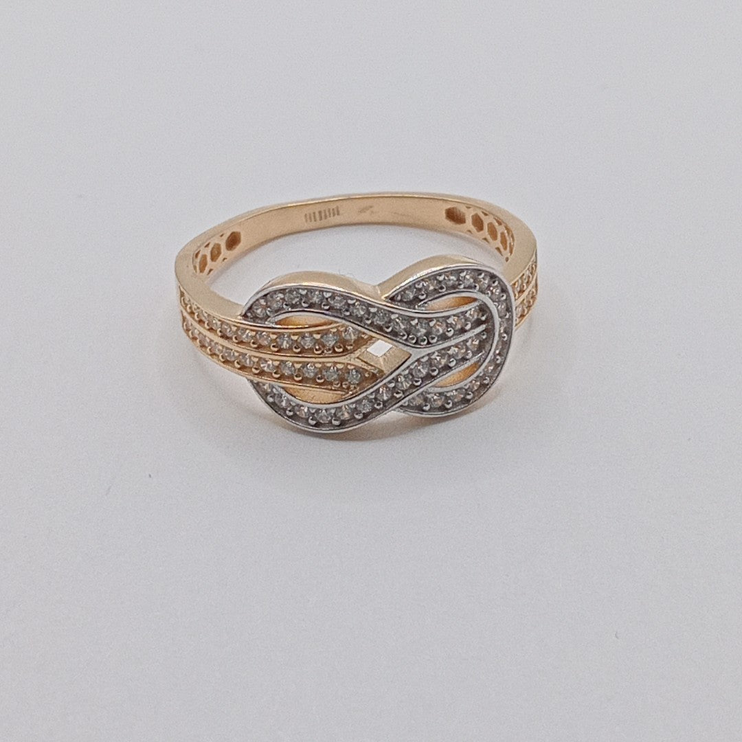 ANILLITO ORO COMBINADO 14 K 2.8 GRMS (SEMINUEVO)