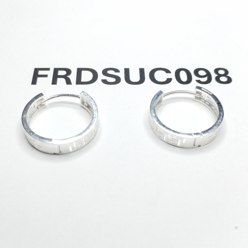 ARETES ARRACADAS GRECAS PLATA .925 4.23 GR (NUEVO)