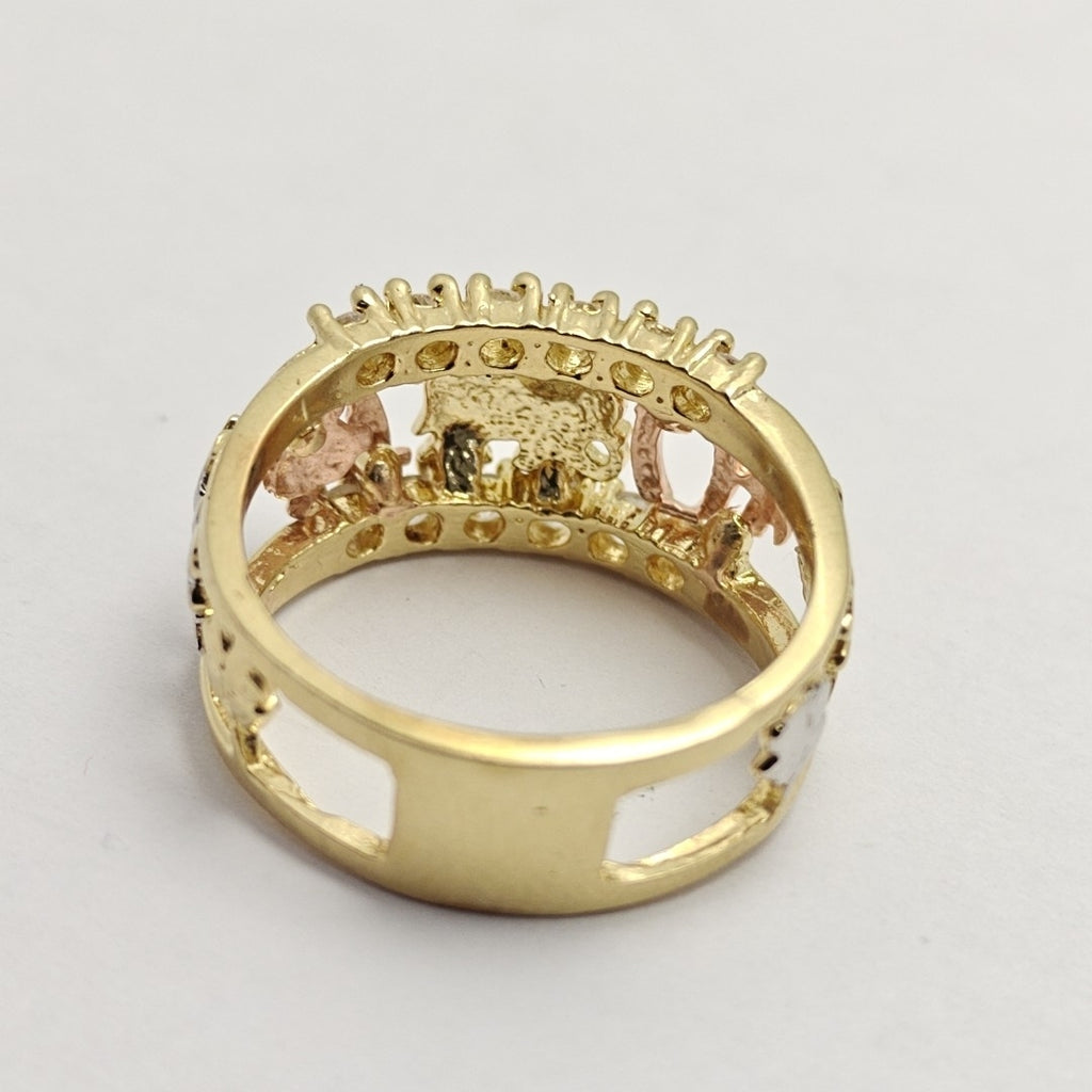 ARGOLLA DE LA SUERTE ORO COMBINADO 14 K 6,10 GRMS (SEMINUEVO)