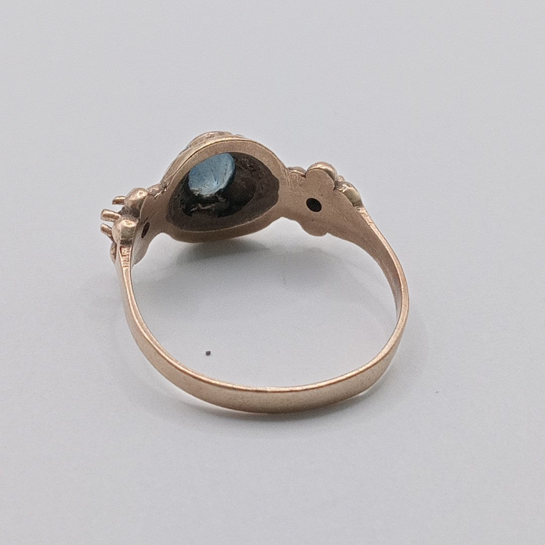 ANILLO DE GRADUACIÓN ORO 8 K 2.7 GRMS (SEMINUEVO)