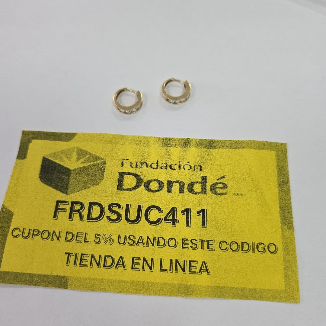 ARETES PAR ORO 14 K 3,30 GRMS (SEMINUEVO)