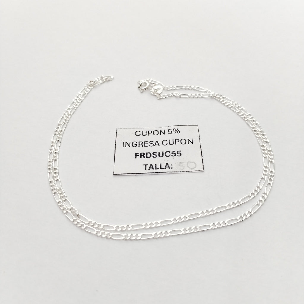 CADENA 3X1 PLATA .925 50 CM 3.02 GR (NUEVO)