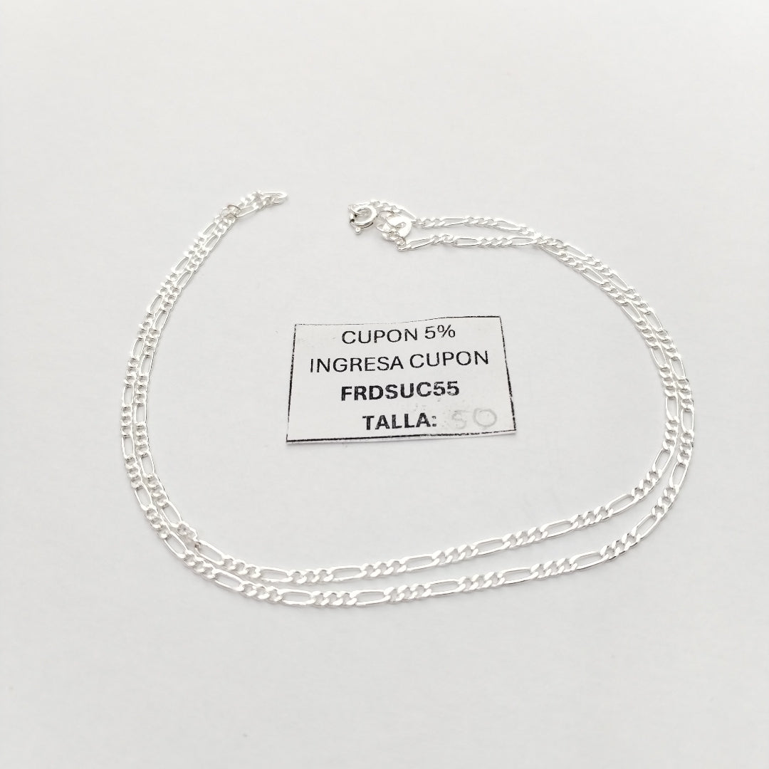 CADENA 3X1 PLATA .925 50 CM 3.02 GR (NUEVO)