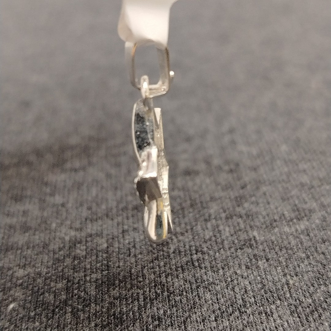 DIJE ESTRELLA DE DAVID C/CIRCONIAS PLATA .925 2.7 GR (NUEVO)