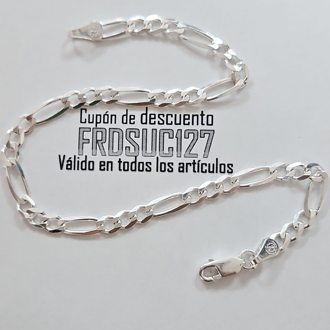 PULSERA 3X1 PLATA .925 18 CM 4.43 GR (NUEVO)