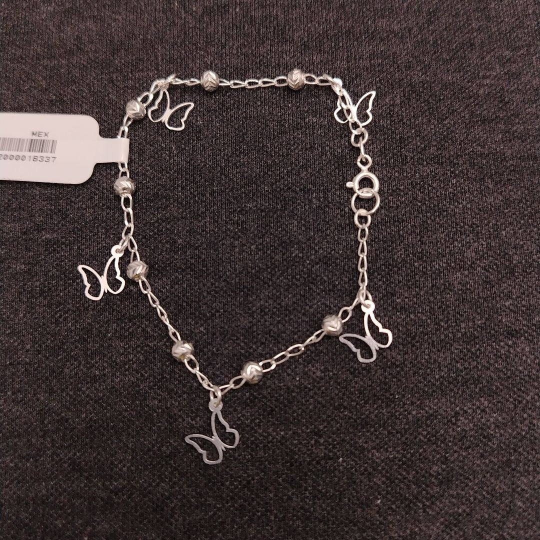 PULSERA TEJIDO ESPECIAL PLATA .925 18 CM 2.8 GR (NUEVO)