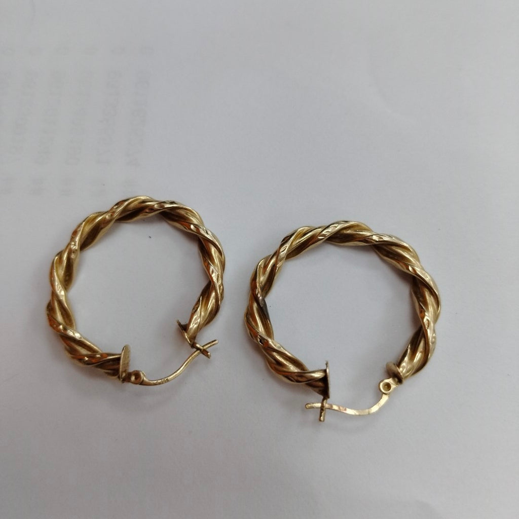 ARRACADAS PAR ORO 14 K 3.9 GRMS (SEMINUEVO)