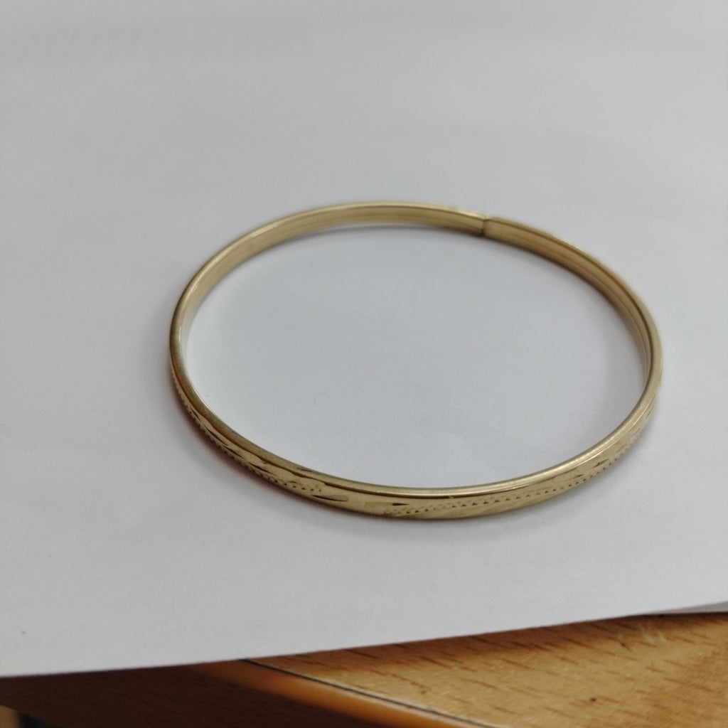 PULSERA RIGIDA ORO 10 K 4.9 GRMS (SEMINUEVO)
