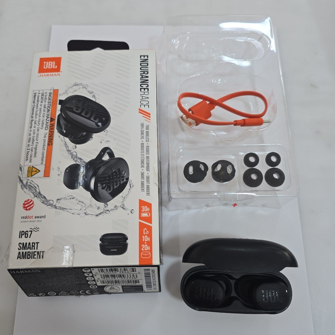 AUDIFONOS JBL ENDURANCE RACE INALAMBRICO IN EAR (SEMINUEVO)