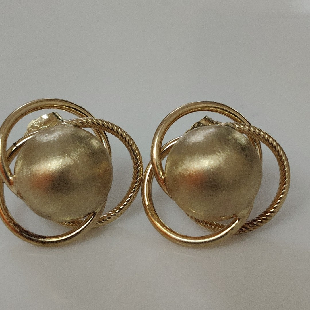 BROQUELES PAR ORO 14 K 2,30 GRMS (SEMINUEVO)