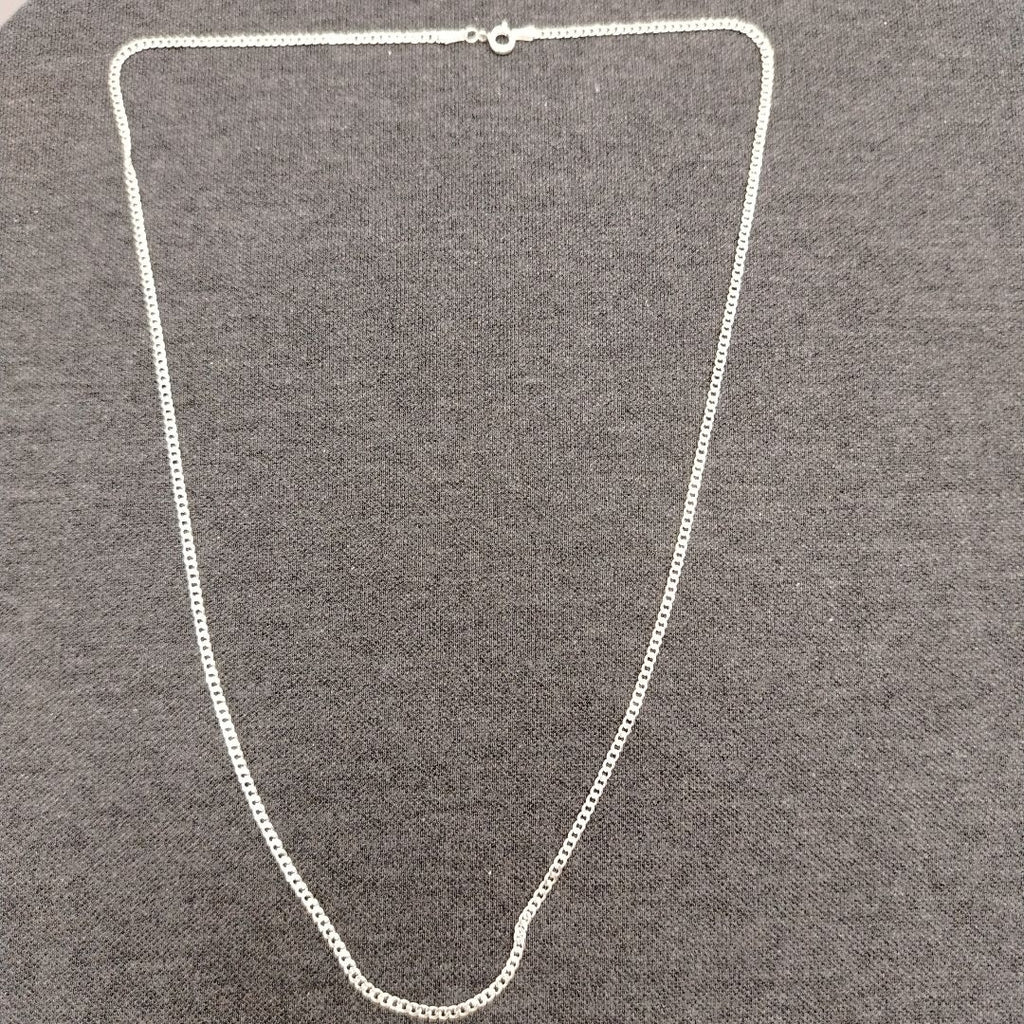 CADENA TEJIDO BARBADO PLATA .925 60 CM 5.6 GR (NUEVO)