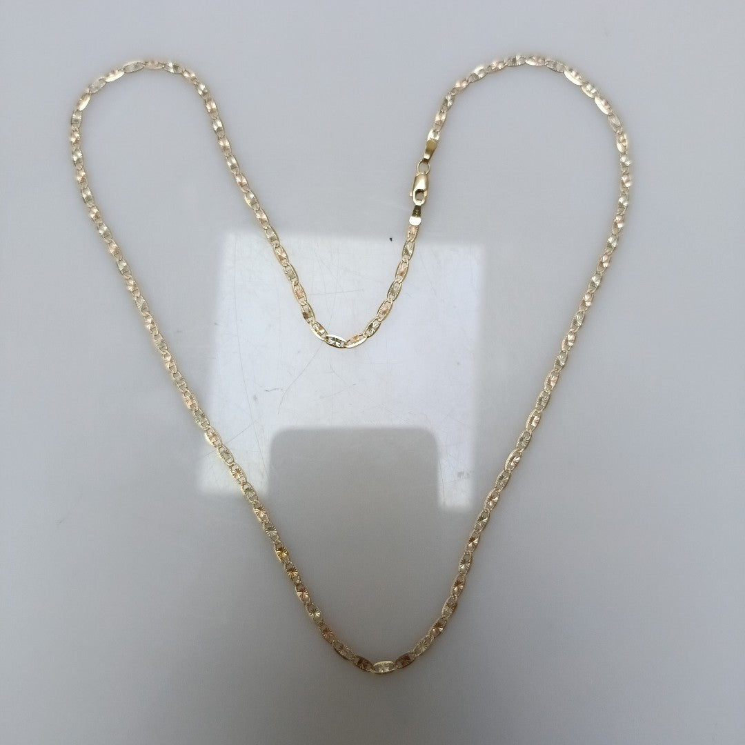 CADENA ORO, ORO COMBINADO 10 K 4.3 GRMS (SEMINUEVO)