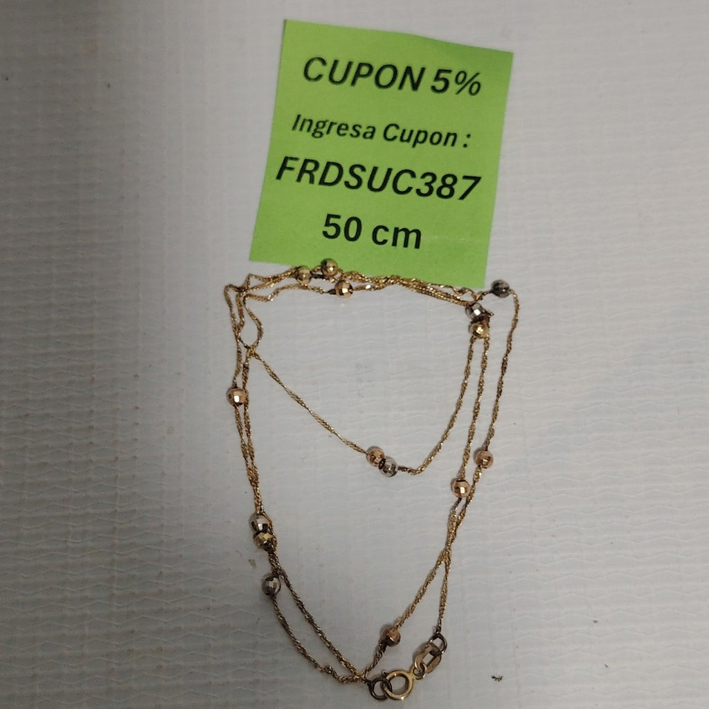 GARGANTILLA ORO 14 K 2 GRMS (SEMINUEVO)