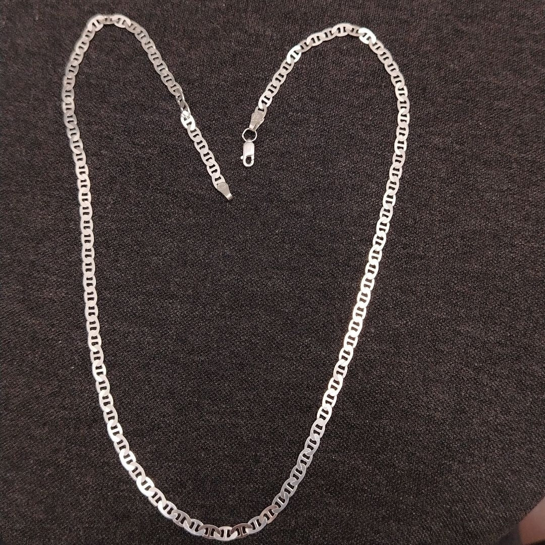 CADENA TEJIDO GUCHI PLATA .925 55 CM 12.6 GR (NUEVO)