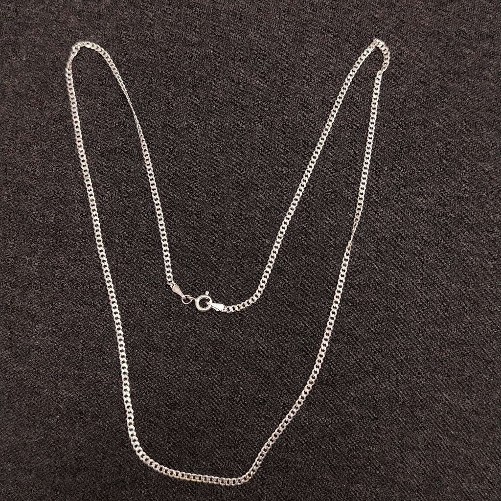 CADENA TEJIDO BARBADO PLATA .925 60 CM 5.6 GR (NUEVO)