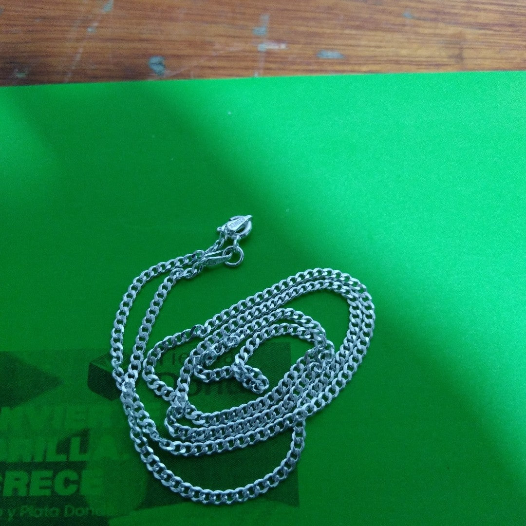 CADENA BARBADA PLATA .925 50 CM 4.82 GR (NUEVO)