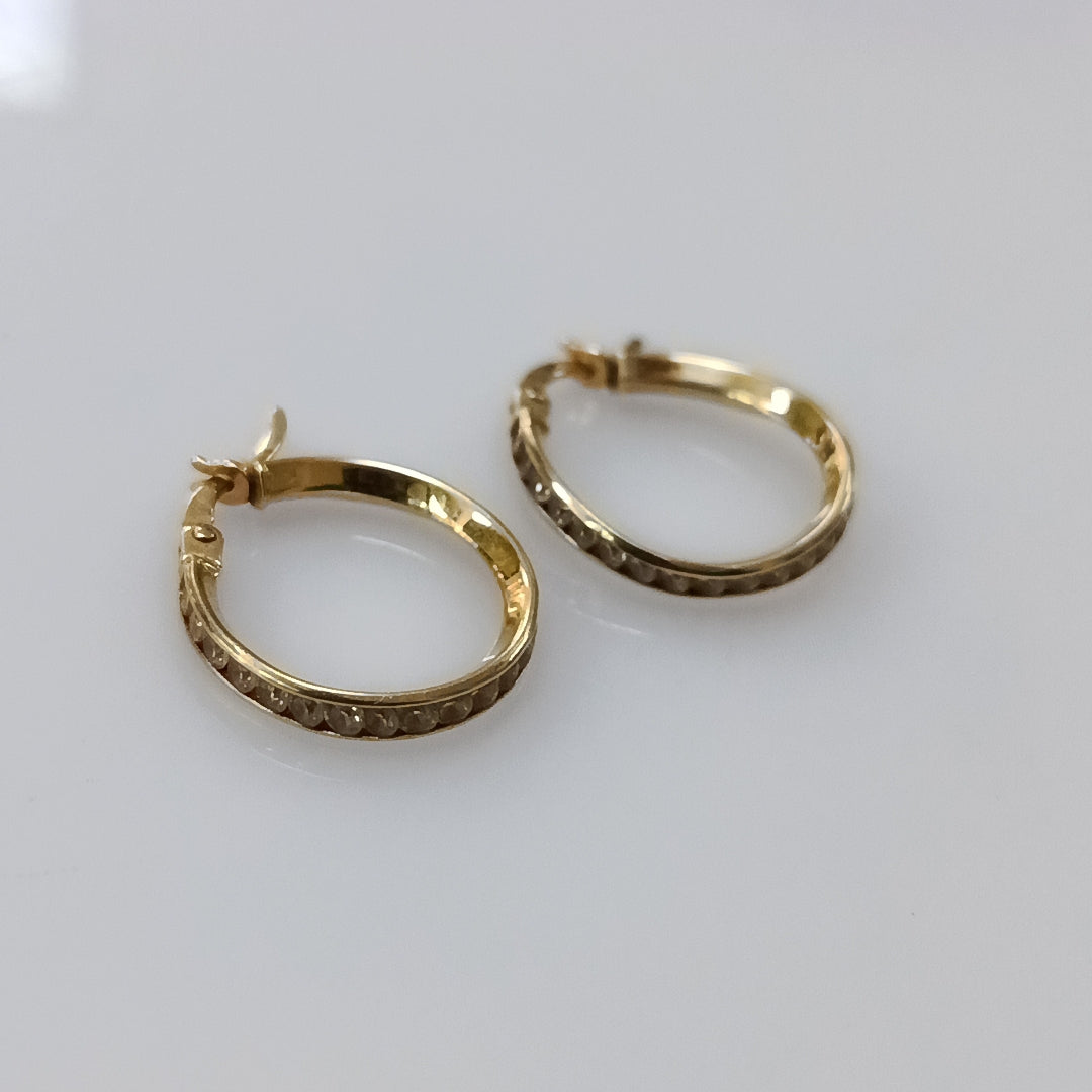 ARETES PAR ORO 14 K 1.5 GRMS (SEMINUEVO)