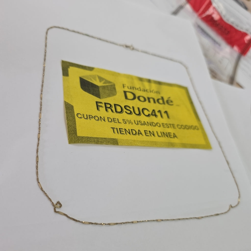 CADENA ORO 10 K 1.3 GRMS (SEMINUEVO)