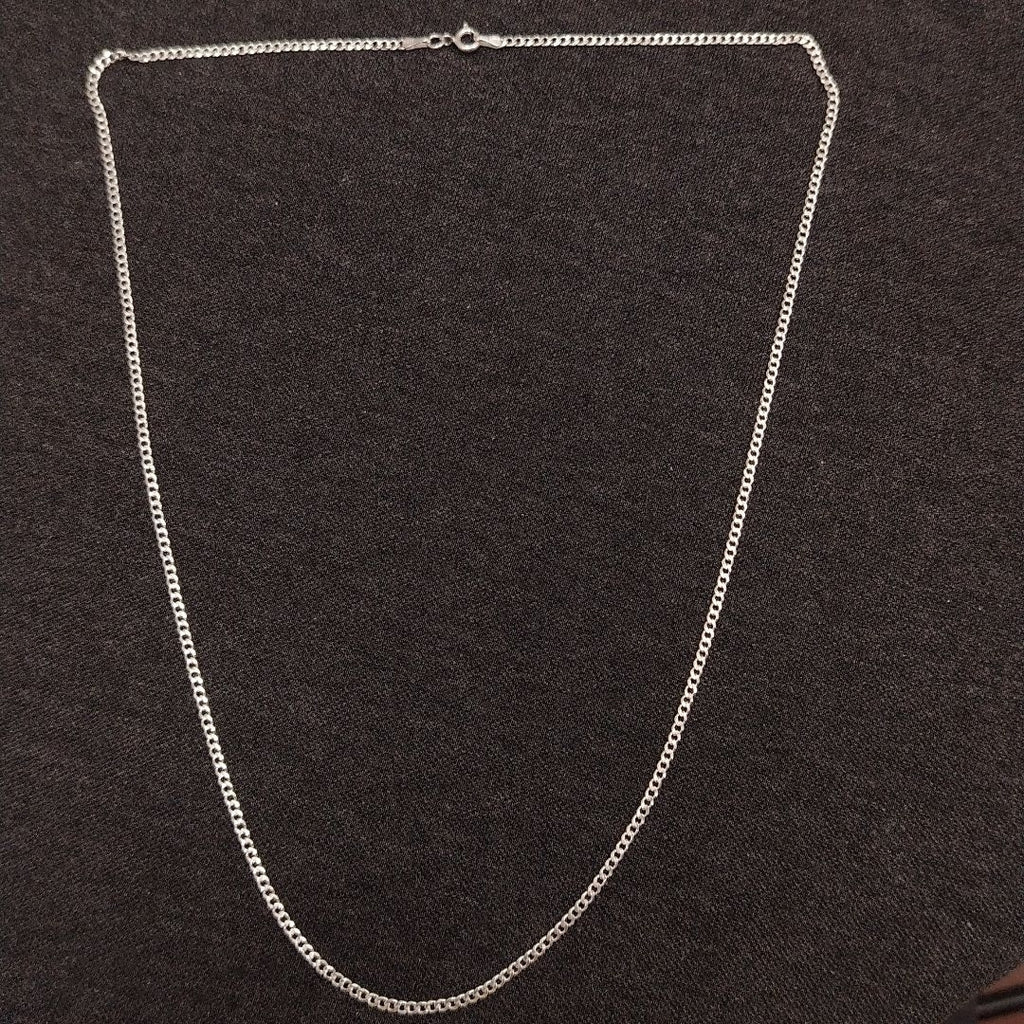 CADENA TEJIDO BARBADO PLATA .925 60 CM 5.6 GR (NUEVO)