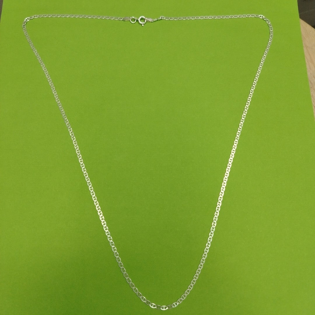 CADENA TEJIDO GUCHI PLATA .925 60 CM 3.8 GR (NUEVO)