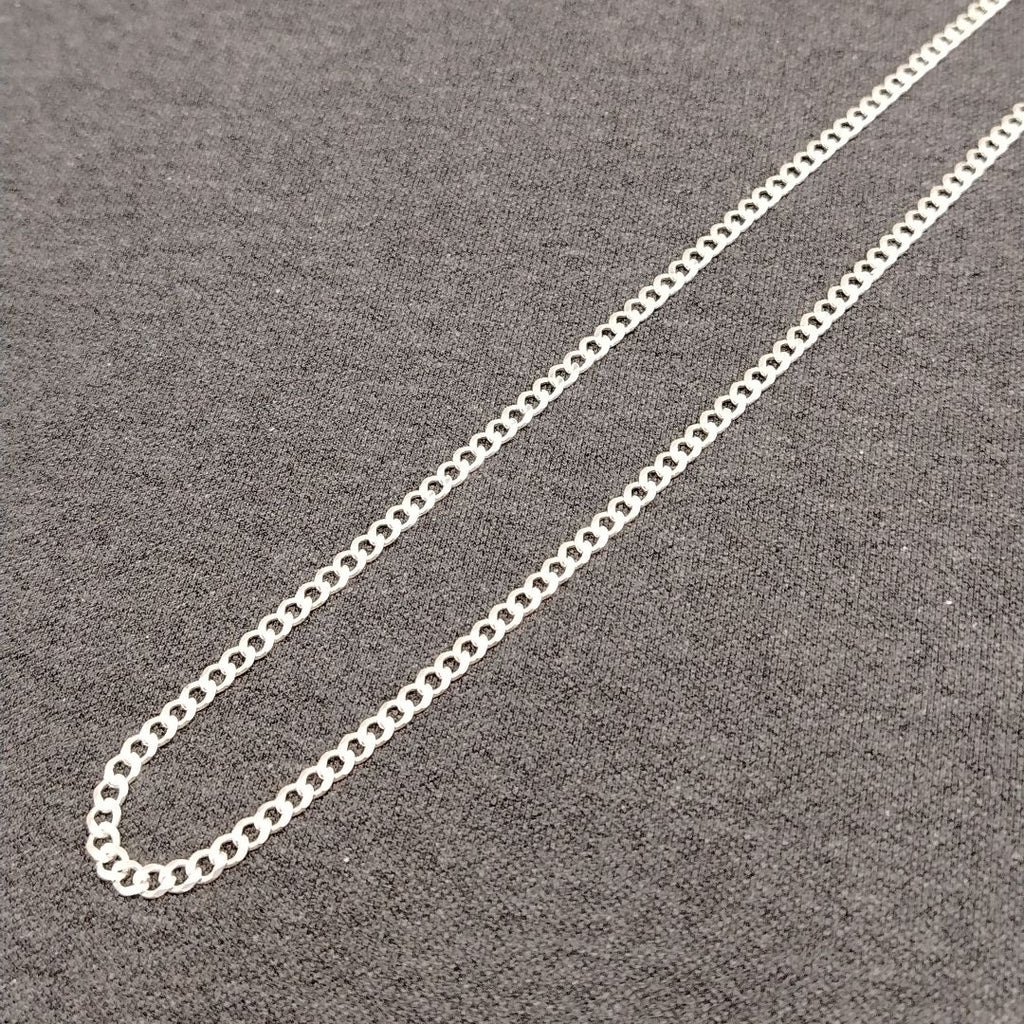 CADENA TEJIDO BARBADO PLATA .925 55 CM 12.8 GR (NUEVO)
