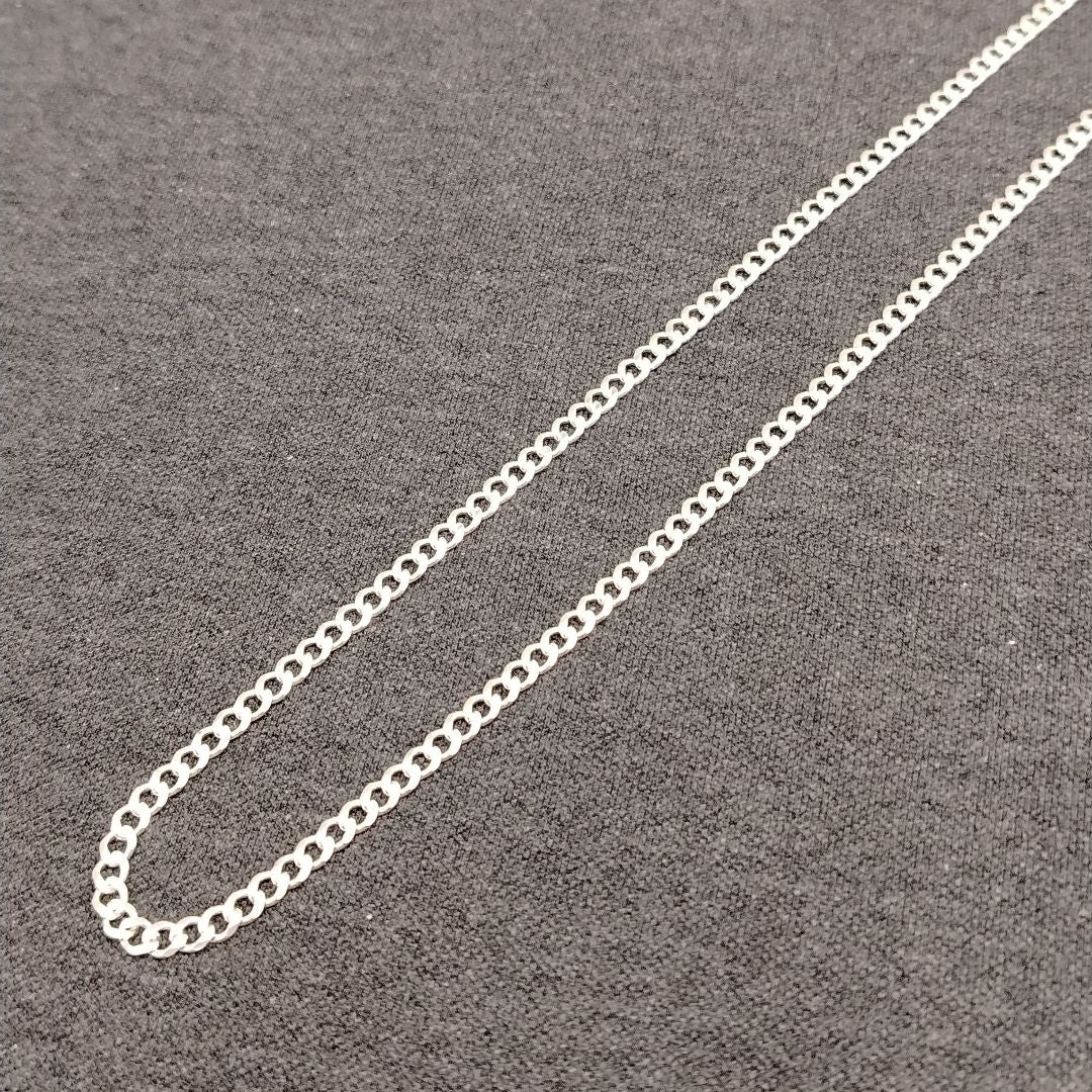 CADENA TEJIDO BARBADO PLATA .925 55 CM 12.8 GR (NUEVO)