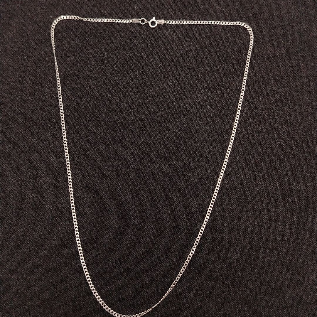 CADENA TEJIDO BARBADO PLATA .925 55 CM 5.3 GR (NUEVO)
