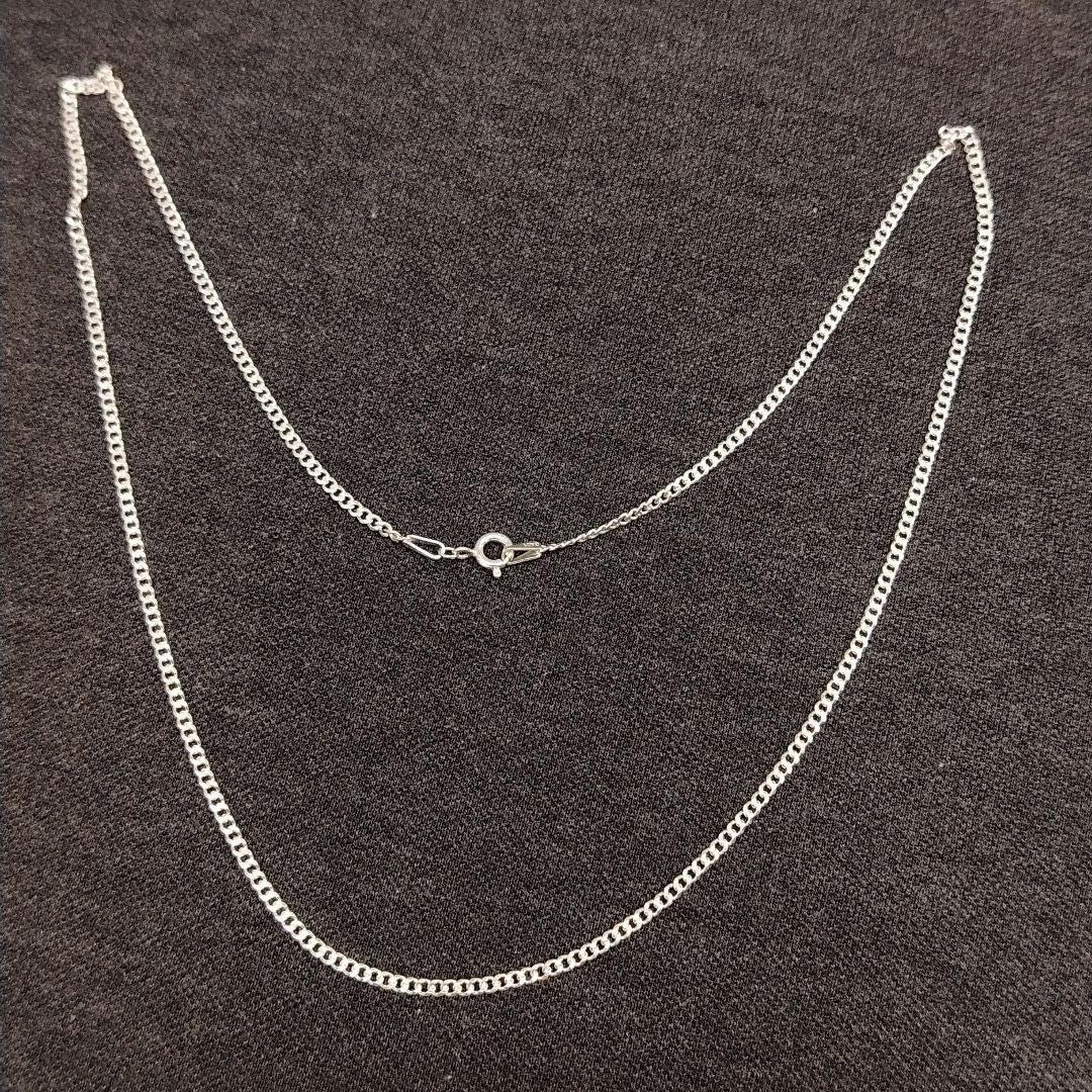CADENA TEJIDO BARBADO PLATA .925 55 CM 5.3 GR (NUEVO)