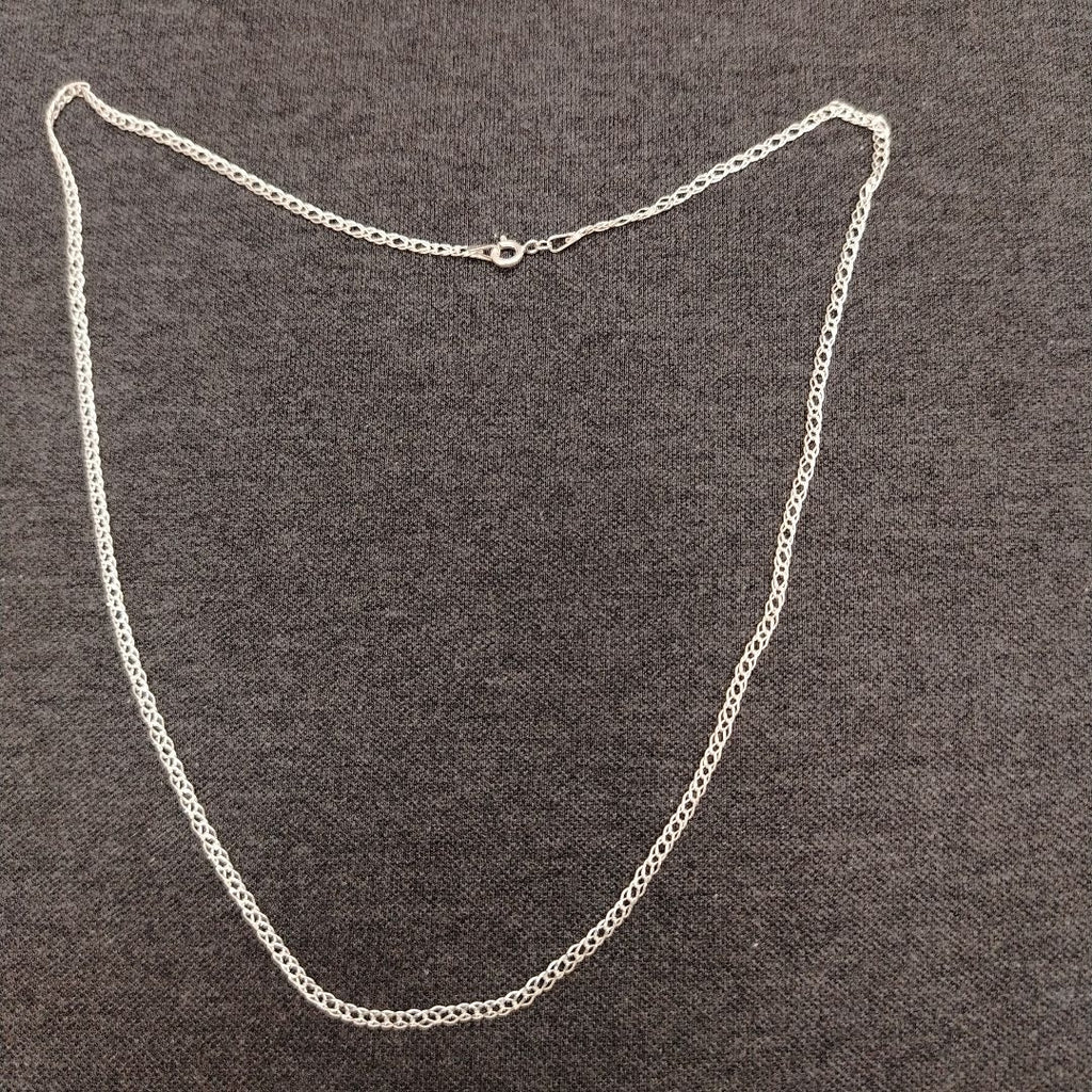 CADENA TEJIDO ESLABONES PLATA .925 55 CM 3.9 GR (NUEVO)