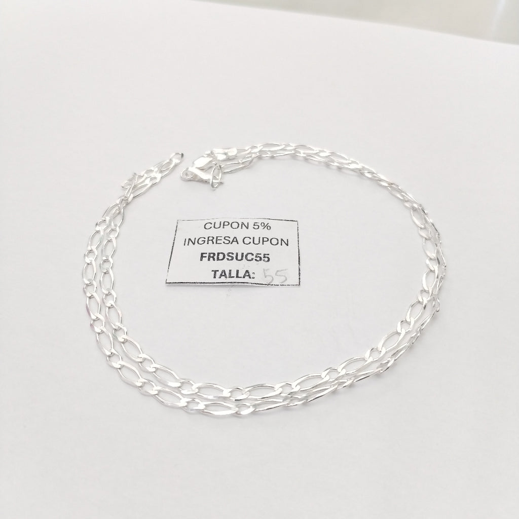 CADENA 1X1 PLATA .925 55 CM 6.72 GR (NUEVO)