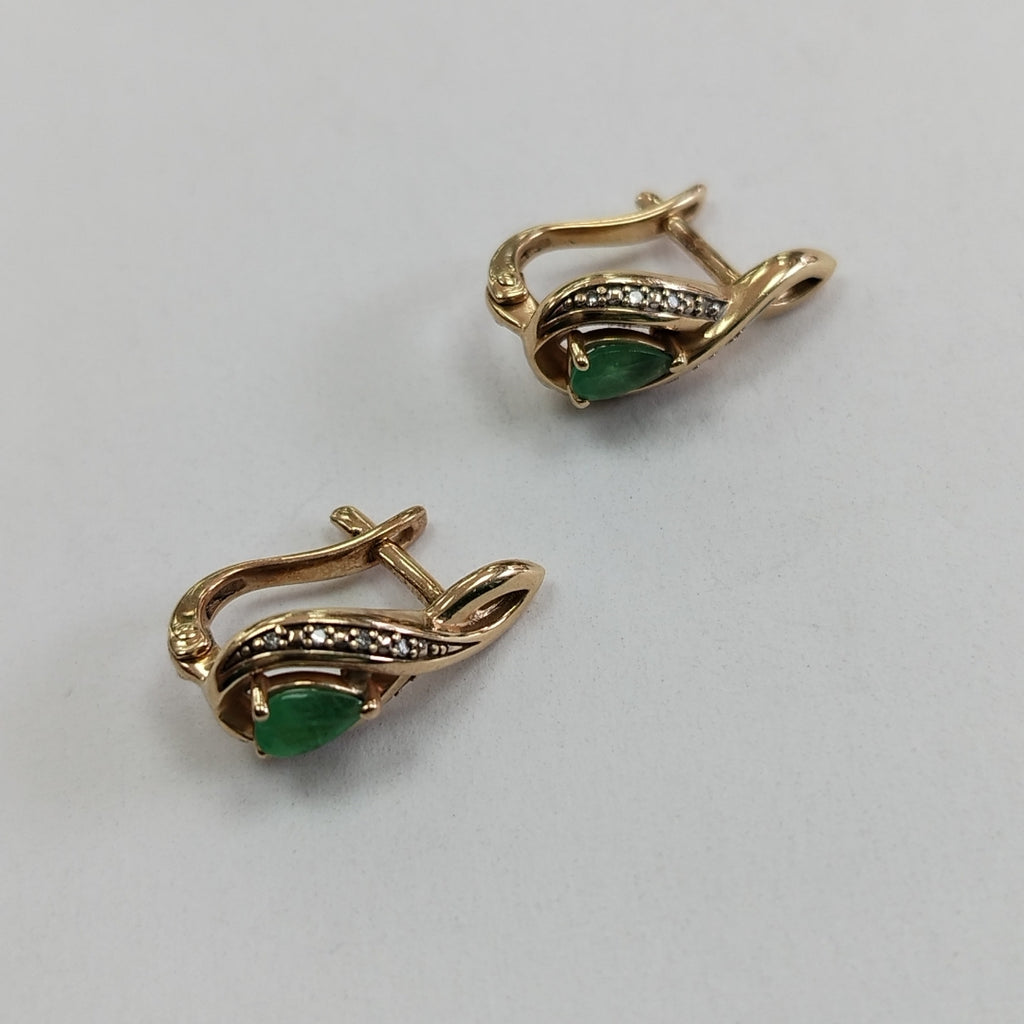 ARETES PAR ORO 14 K 3.5 GRMS (SEMINUEVO)