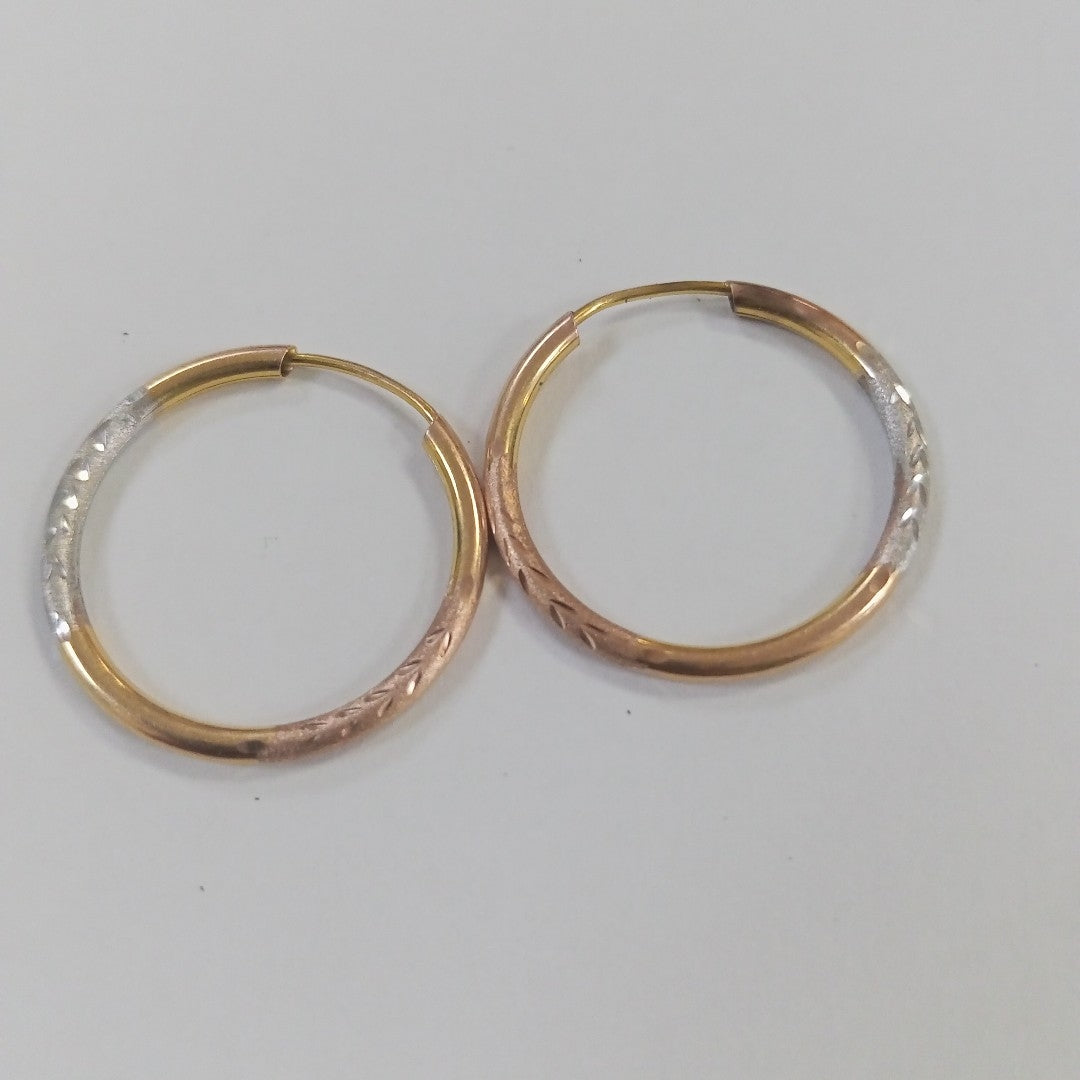 ARRACADAS PAR ORO COMBINADO 10 K 1.3 GRMS (SEMINUEVO)