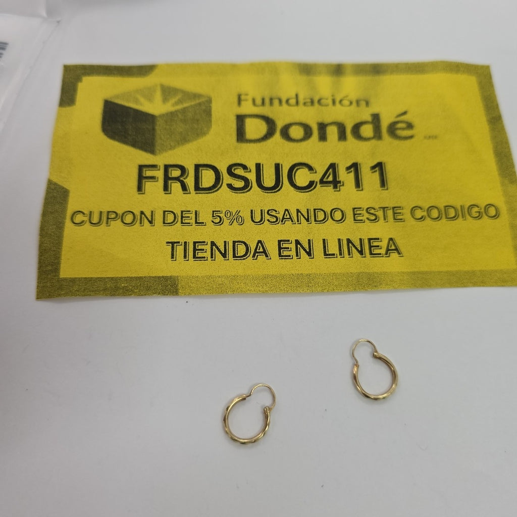 ARRACADAS PAR ORO 10 K 0,50 GRMS (SEMINUEVO)