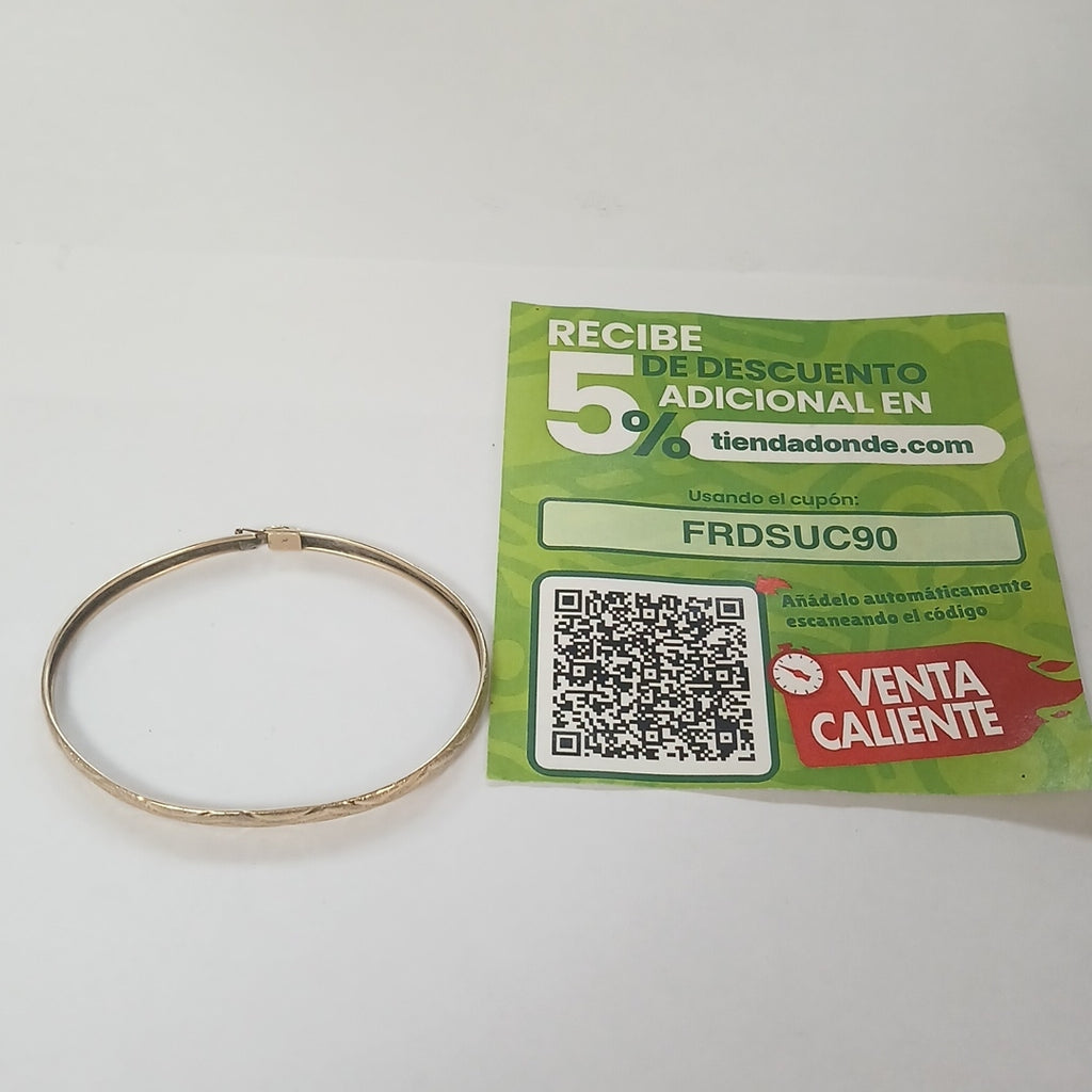 PULSERA RIGIDA ORO 14 K 3.9 GRMS (SEMINUEVO)