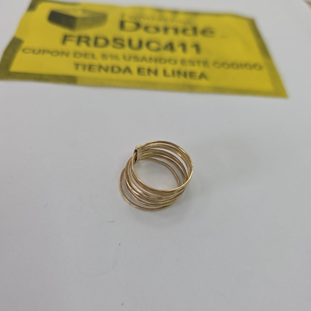 SEMANARIO DE ARGOLLAS ORO 14 K 3.2 GRMS (SEMINUEVO)