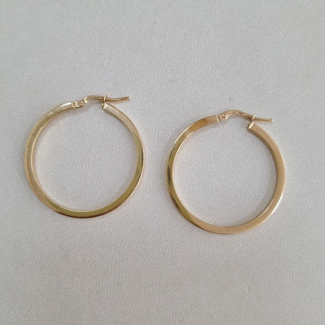 ARRACADAS PAR ORO 14 K 2.7 GRMS (SEMINUEVO)