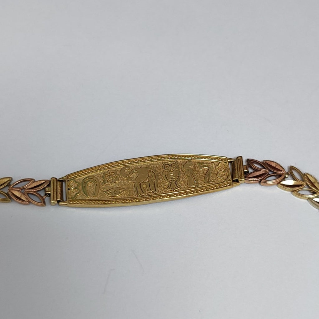 ESCLAVA ORO COMBINADO 14 K 9,20 GRMS (SEMINUEVO)