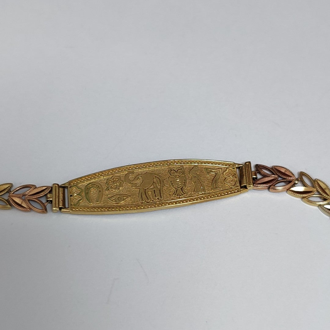 ESCLAVA ORO COMBINADO 14 K 9,20 GRMS (SEMINUEVO)