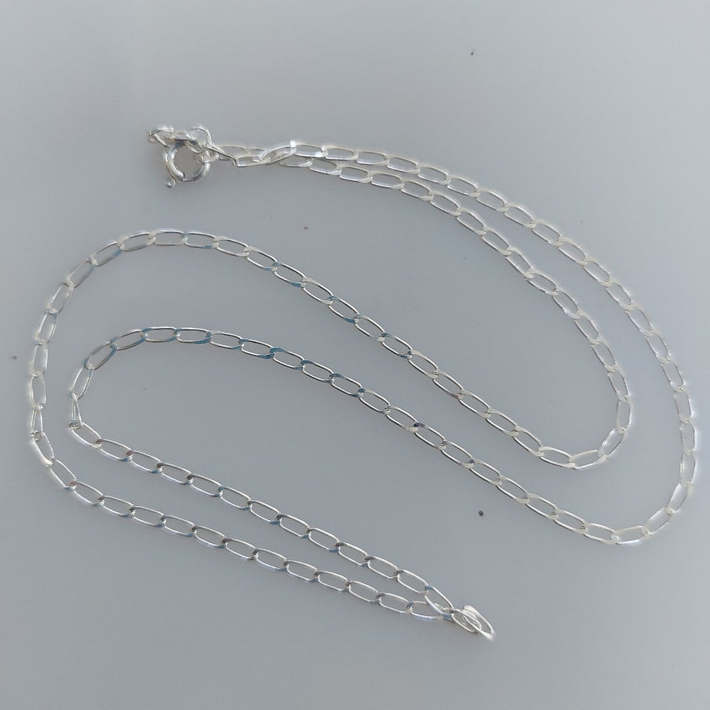CADENA TEJIDO ESLABONES PLATA .925 50 CM 2.6 GR (NUEVO)