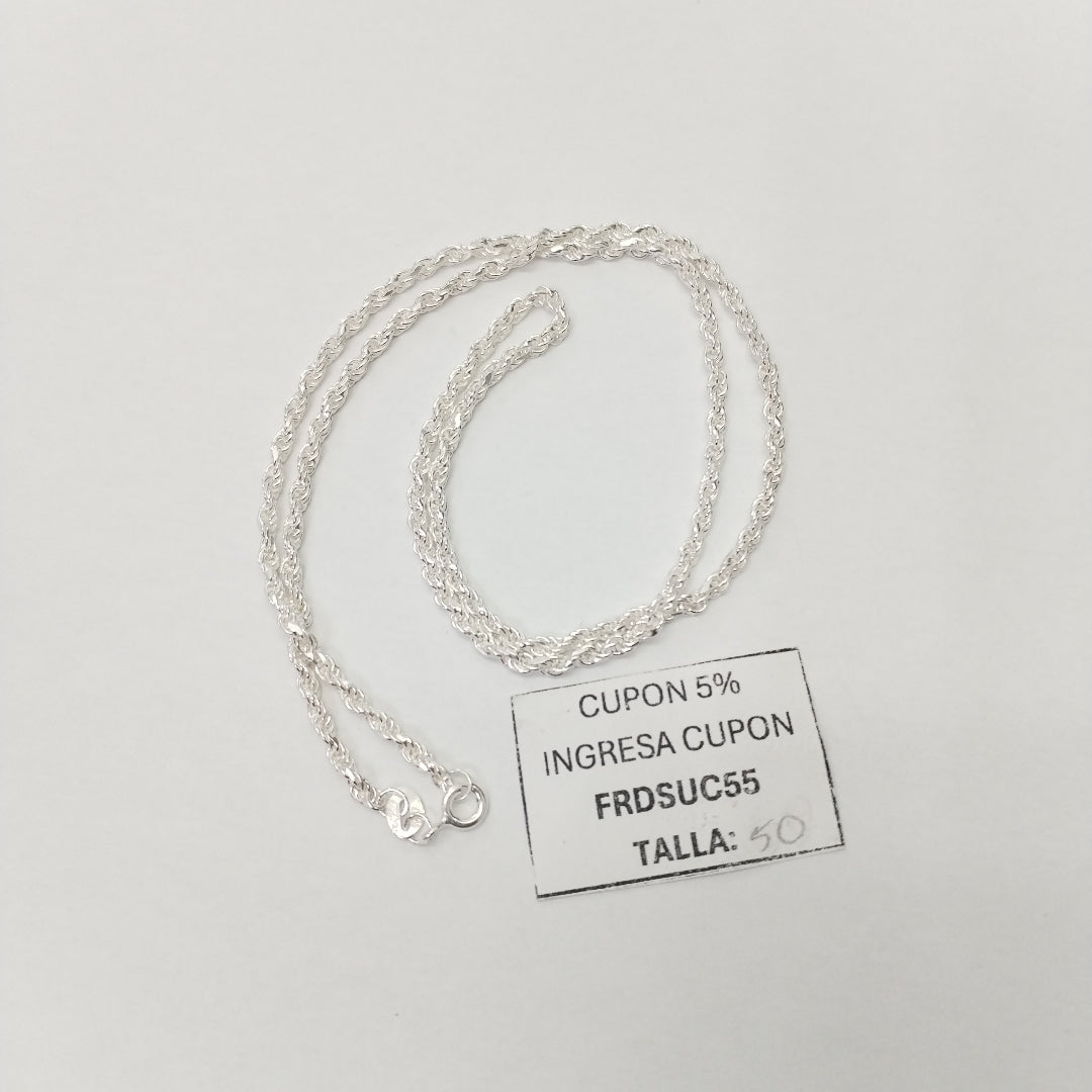 CADENA TORZAL PLATA .925 50 CM 8.52 GR (NUEVO)
